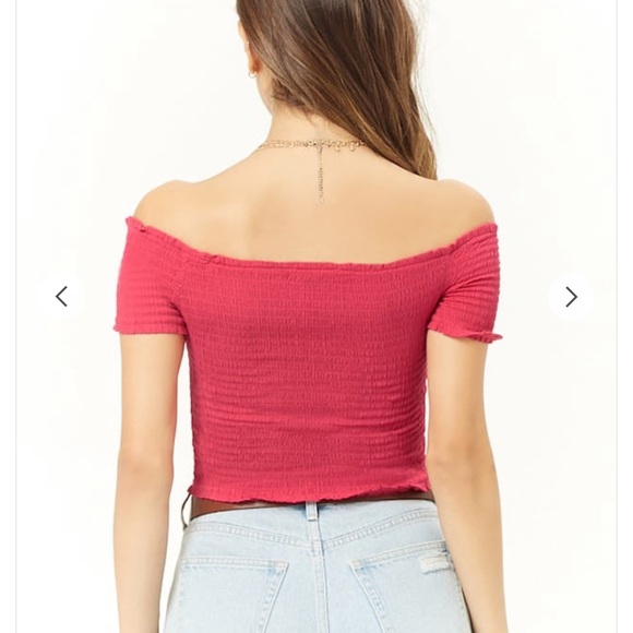 3/$15!   Off Shoulder Crop Top - Picture 3 of 5